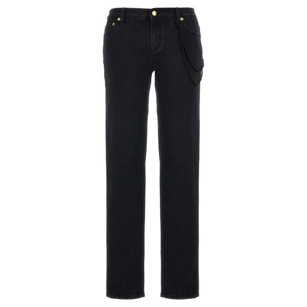Darkpark Black Cotton Straight-Leg Women's Jeans